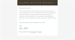 Desktop Screenshot of laurenhutton.com